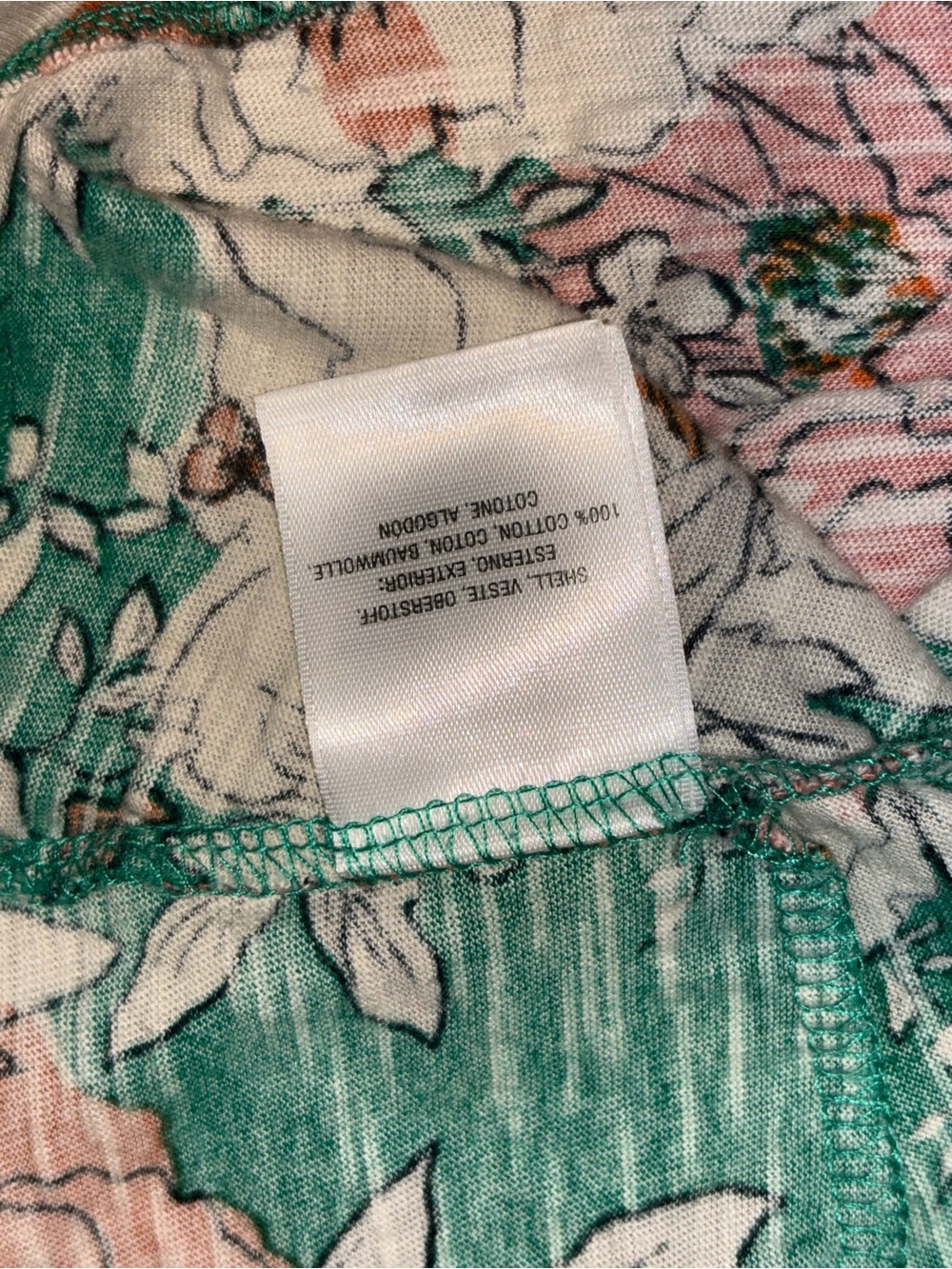 Anthropologie Yardley Green Floral Top small - Picture 7 of 10